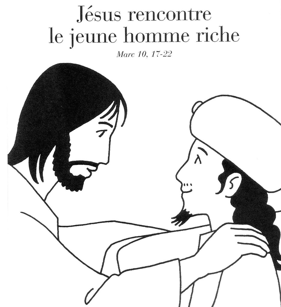 Le jeune homme riche BD et activités jeux pour le caté