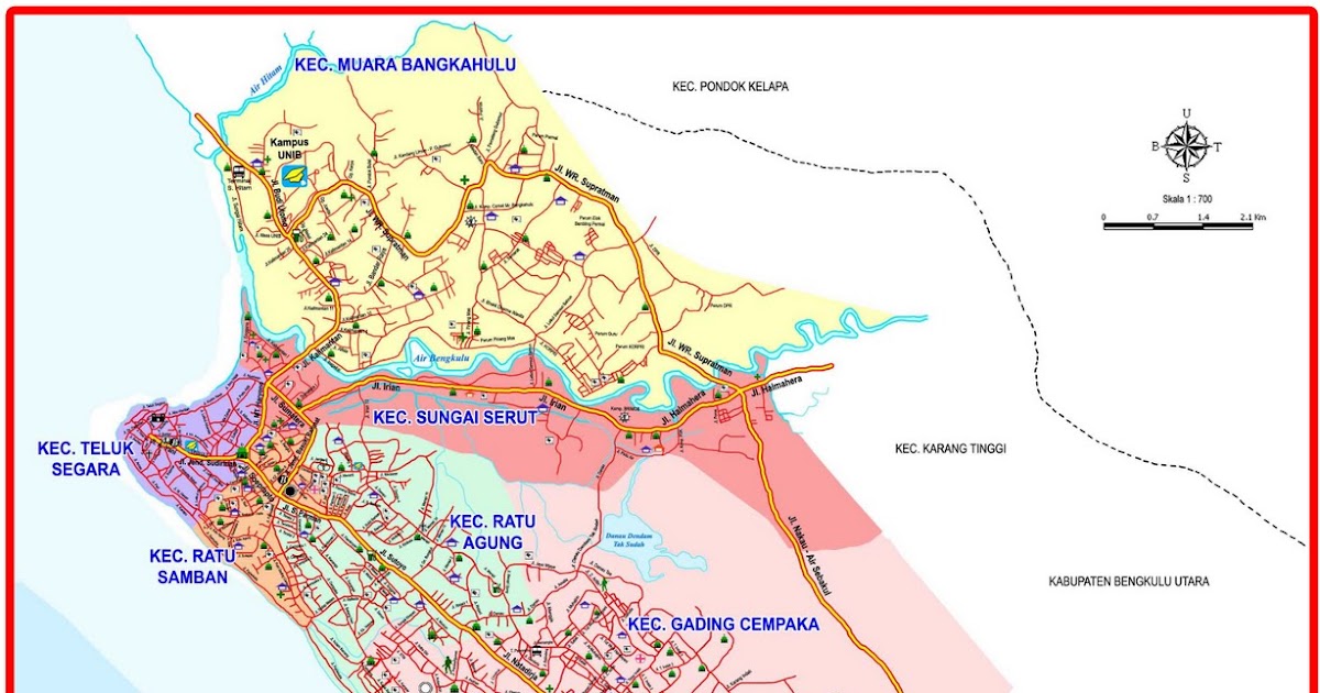 Peta Kota Bengkulu