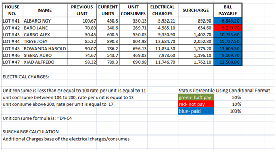 How To Calculate Electrical Bills Using Excel 2007