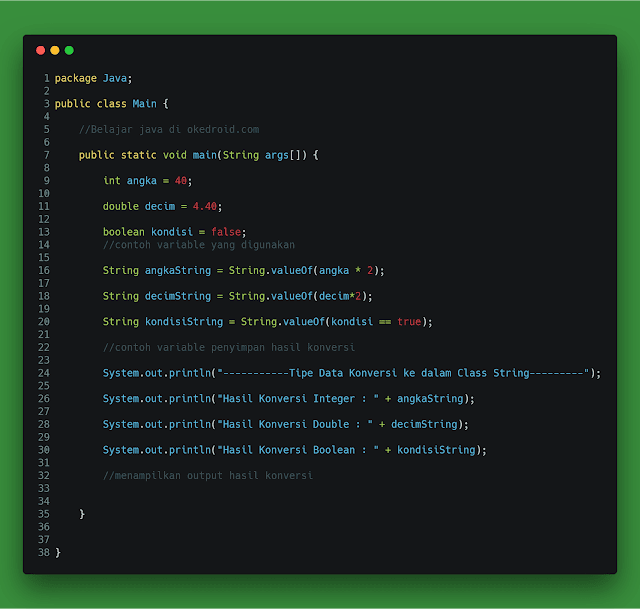 Belajar Mengenal Fungsi Valueof String Pada Jadwal Java Java Media Kita