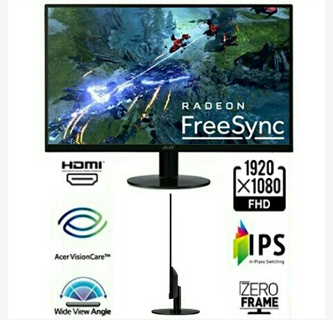 Acer PC Monitor: 21.5Inch Smart Ultra-Thin Full HD LCD