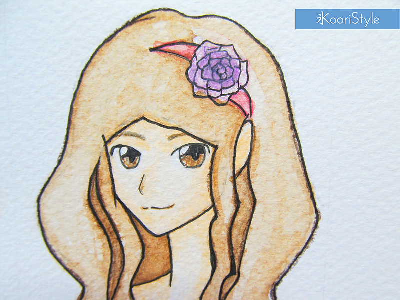 Speed Drawing 1st Try (Watercolor + Prismacolor) - Koori Style