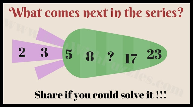 Easy Picture Puzzle to find next number in sequence