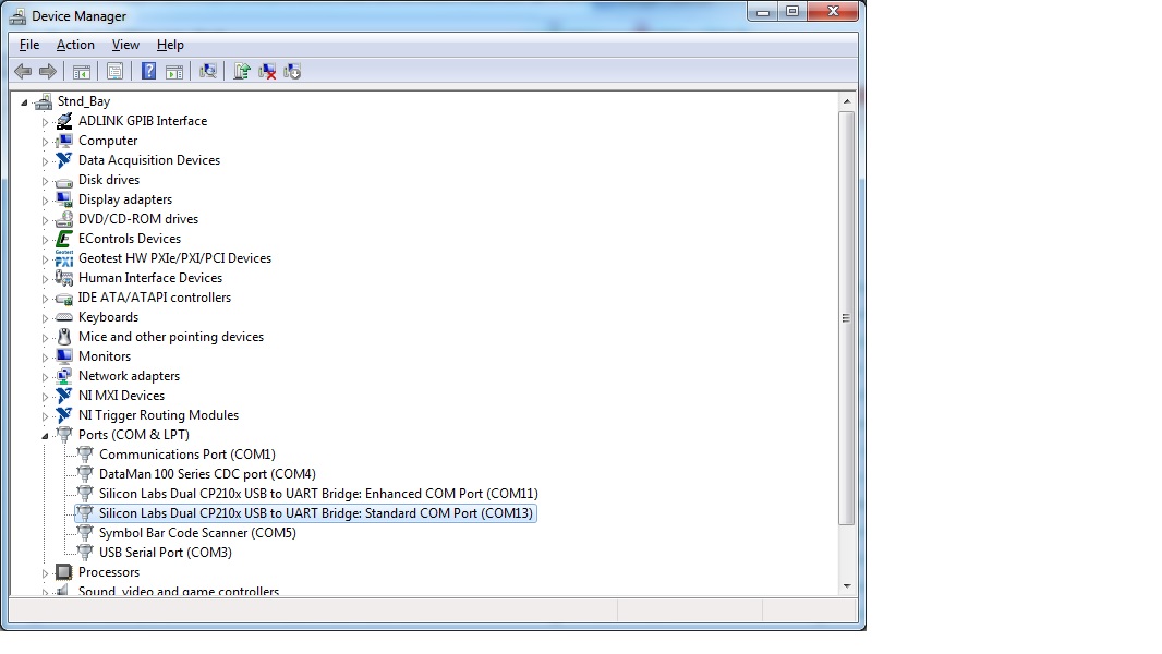 Visual Studio Programming USB Virtual Comport Assignements