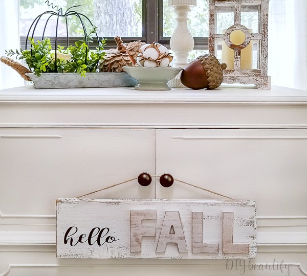 easy DIY sign for fall