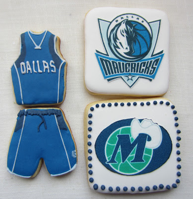 galletas Dallas Mavericks NBA decorada y papel de azucar