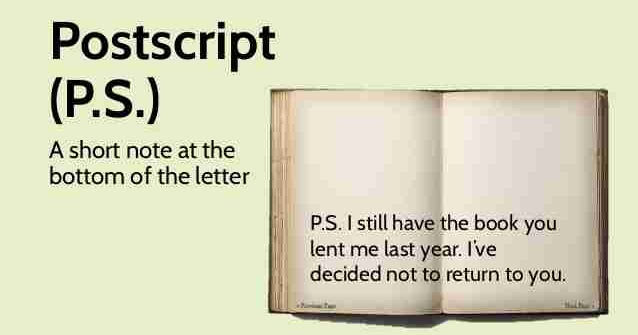 What Is Postscript Definition And Examples Of Postscript What Is Postscript Definition And Examples Of Postscript