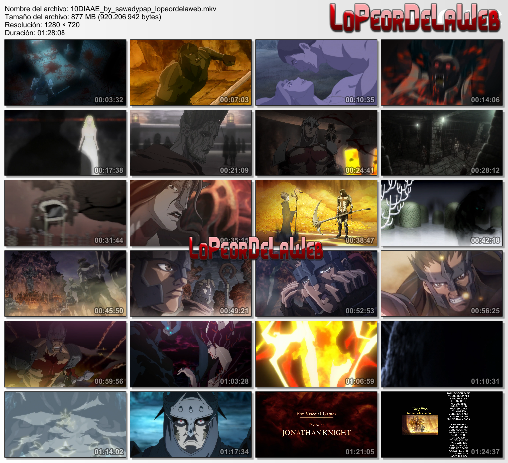 Dante's Inferno An Animated Epic [2010] [BBRip 720p] [Latino