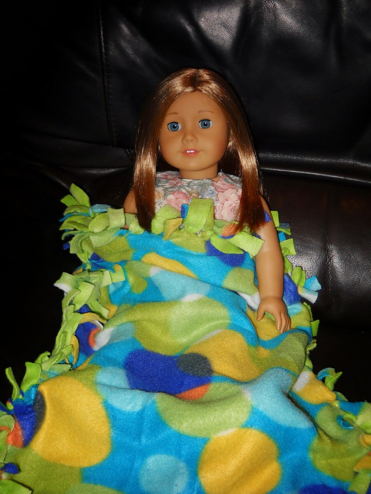 Doll daydreams craft no sew tie blanket