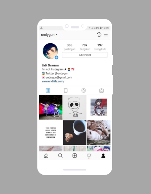 Mengubah font nama Instagram bio
