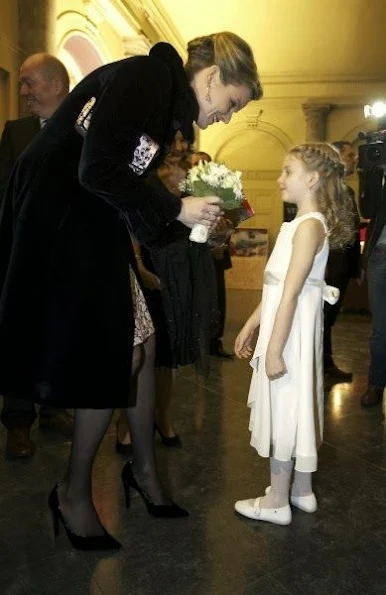 Queen Mathilde attended a performance of 