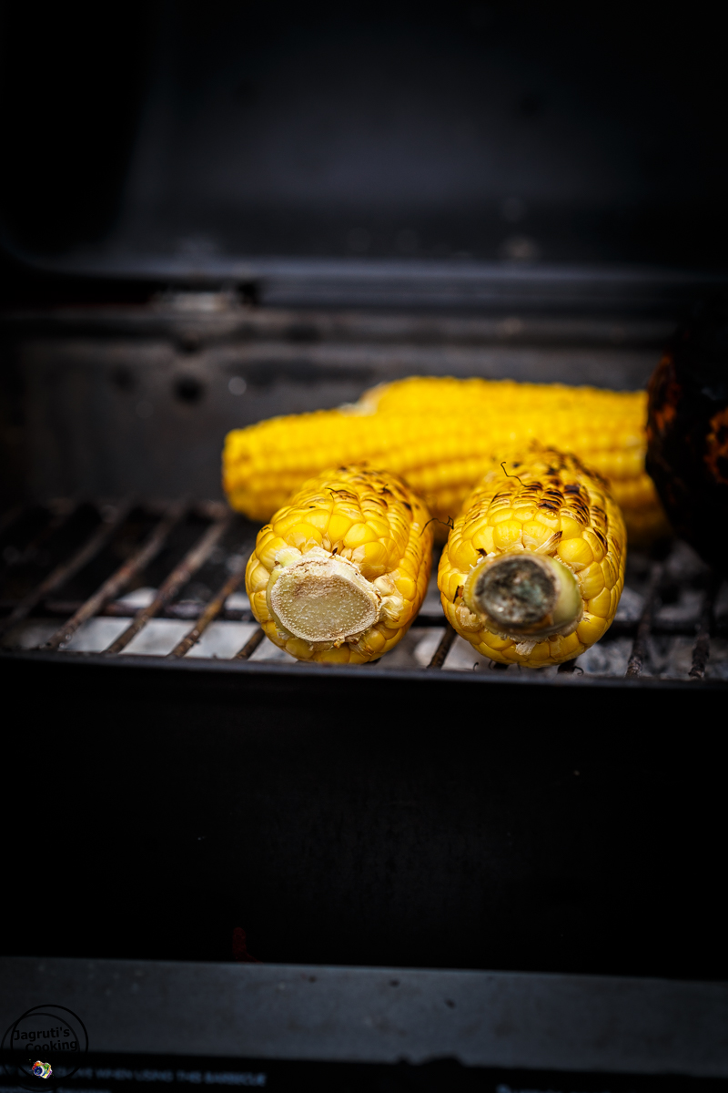 Jagruti's Cooking Odyssey Barbecued Sweetcorn with Roasted Pepper