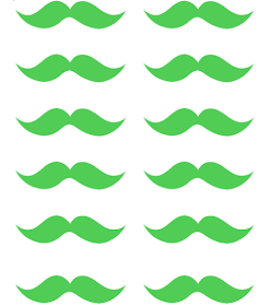 free printable mustaches st patricks day