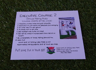 Scorecard for the Executive course 2 at Goony Golf of Spring Lake Park in Minnesota Scorecard for the Executive course 2 at Goony Golf of Spring Lake Park in Minnesota