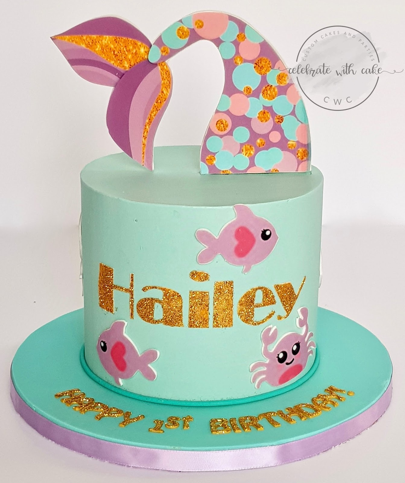 Celebrate With Cake Cute Mermaid Tail Cake