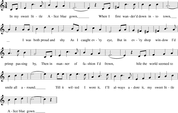 Traditional Folk Songs Filipino American Canadian Irish English Scottish Kids Songs Traditional Folk Song Alice Blue Gown Sheet Music And Midi