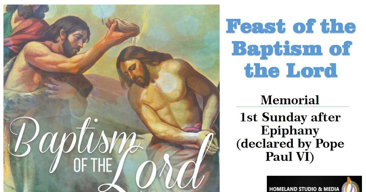 A 5MINUTE OUTREACH FEAST OF THE BAPTISM OF THE LORD