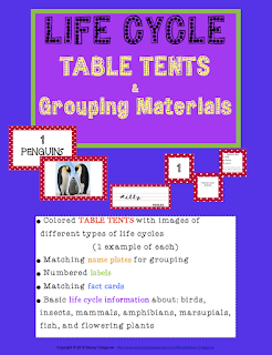 table tents and life cycles classroom management meets science