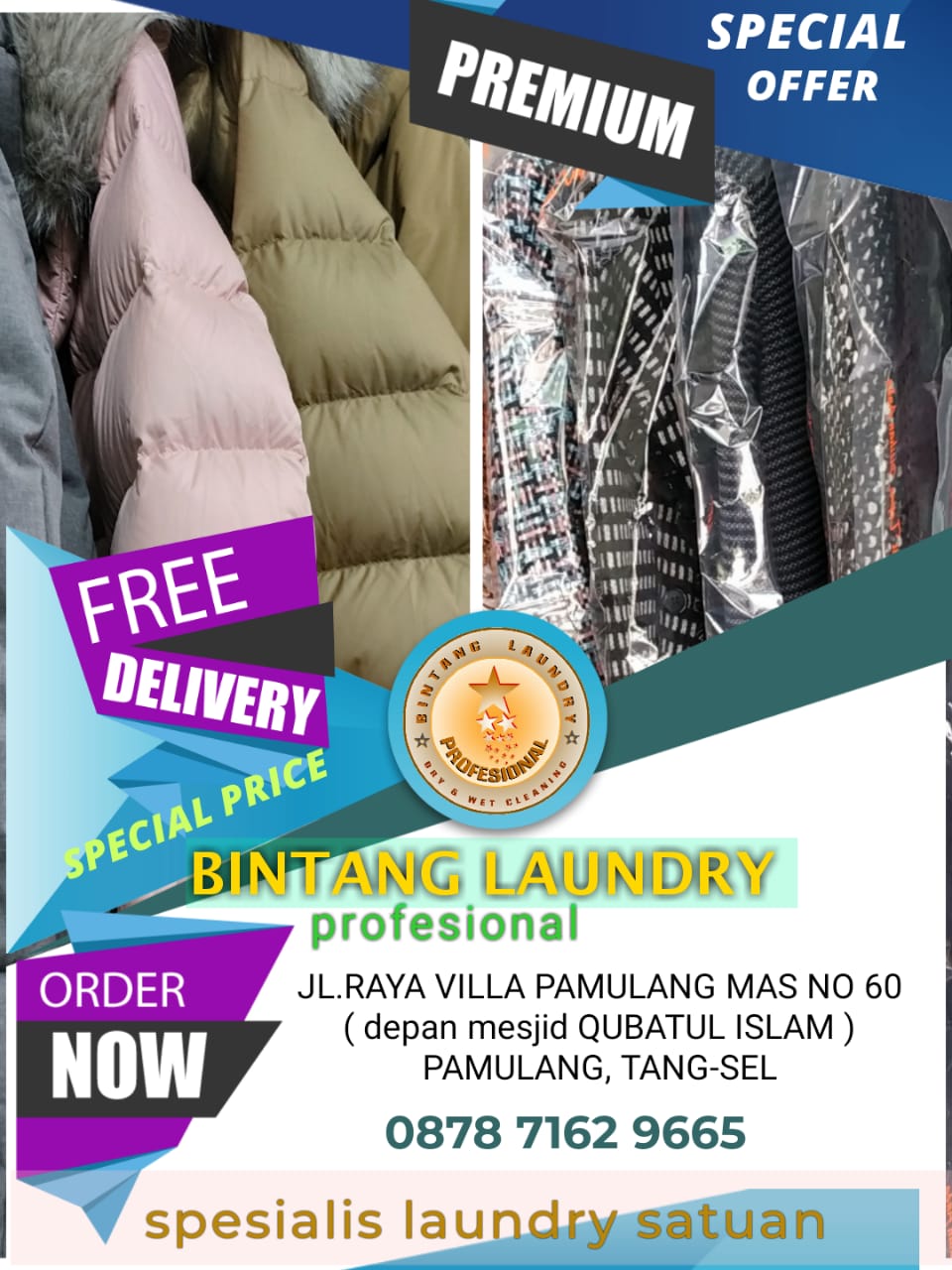 LAUNDRY PAMULANG KILOAN DAN SATUAN PELANGGAN MAHASISWA ,KARYAWAN,RUMAH