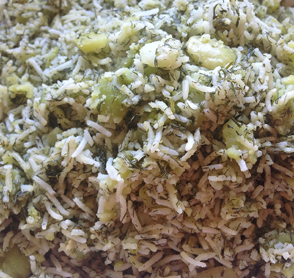New Age Soul Food Jasmine Rice with Lima Beans and Dill
