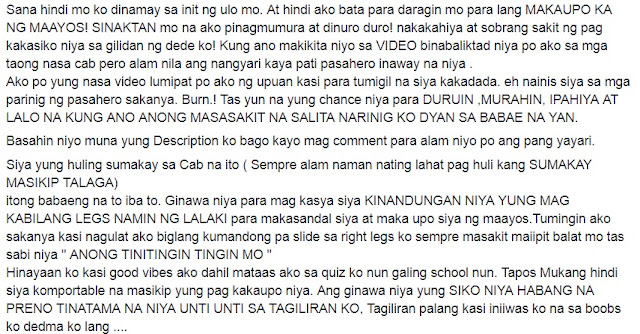 Nahati Ang Opinyon ng Netizen. Nakababatang Babae na Nagpost ng Video ng Isang Nakatatandang Babaeng Nakaalitan Dahil sa Siksikan sa Jeep Nahati Ang Opinyon ng Netizen. Nakababatang Babae na Nagpost ng Video ng Isang Nakatatandang Babaeng Nakaalitan Dahil sa Siksikan sa Jeep