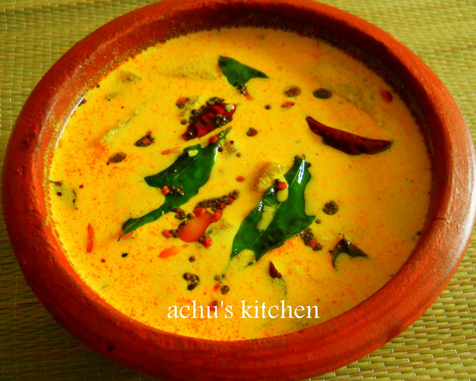 Moru curry ( Buttermilk/curd curry )