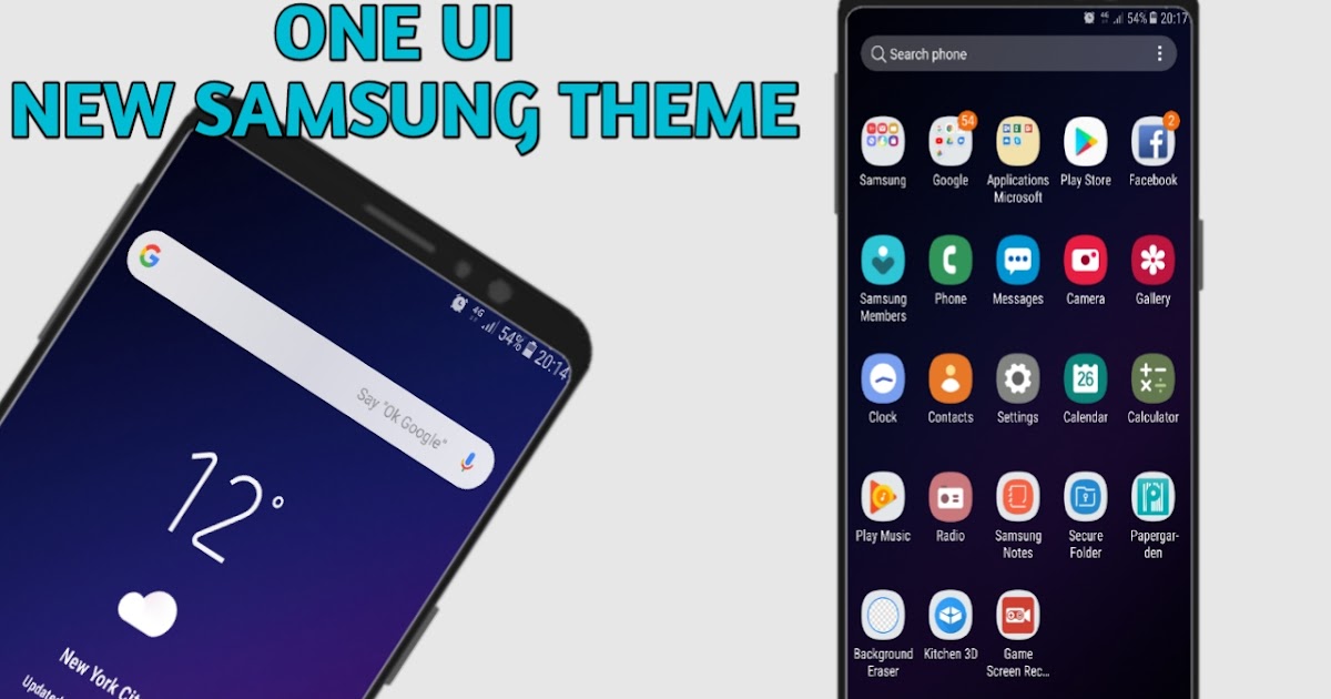 samsung one ui 2 theme