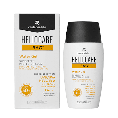 Mejor protector solar facial 2019  Heliocare 360 Water Gel SPF 50+