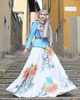 Model Baju Muslim Rok Dan Atasan Aneka Jenis Rok Panjang Modis Paling Cocok Untuk Muslimah