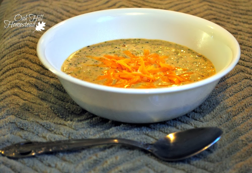 Husband-approved broccoli and cheddar soup!