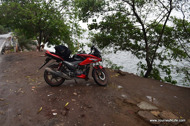 Monsoon bike ride Panshet Dam Backwaters