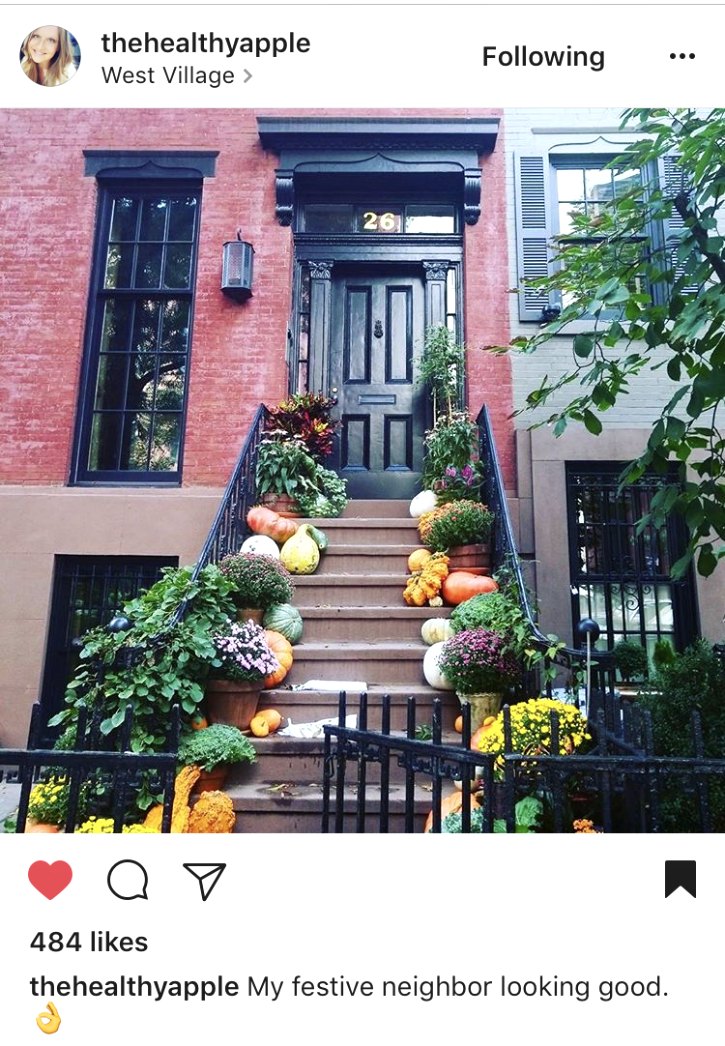 Fall porch ideas A beautiful fall front porch in New York City.