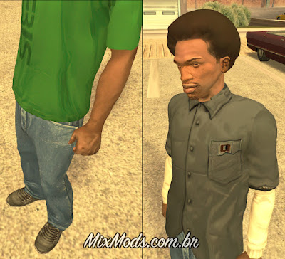 gta sa mod cj remastered remasterização hd upscale ai textures