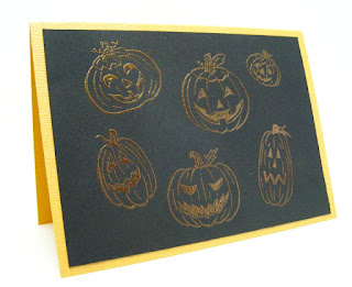 Jack'o'lanterns Handmade Halloween Card