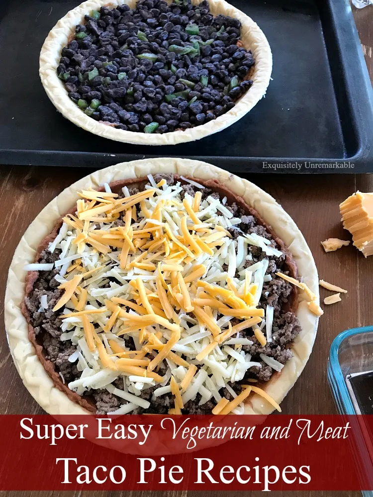 Super Easy Vegetarian And Meat Taco Pie Recipes