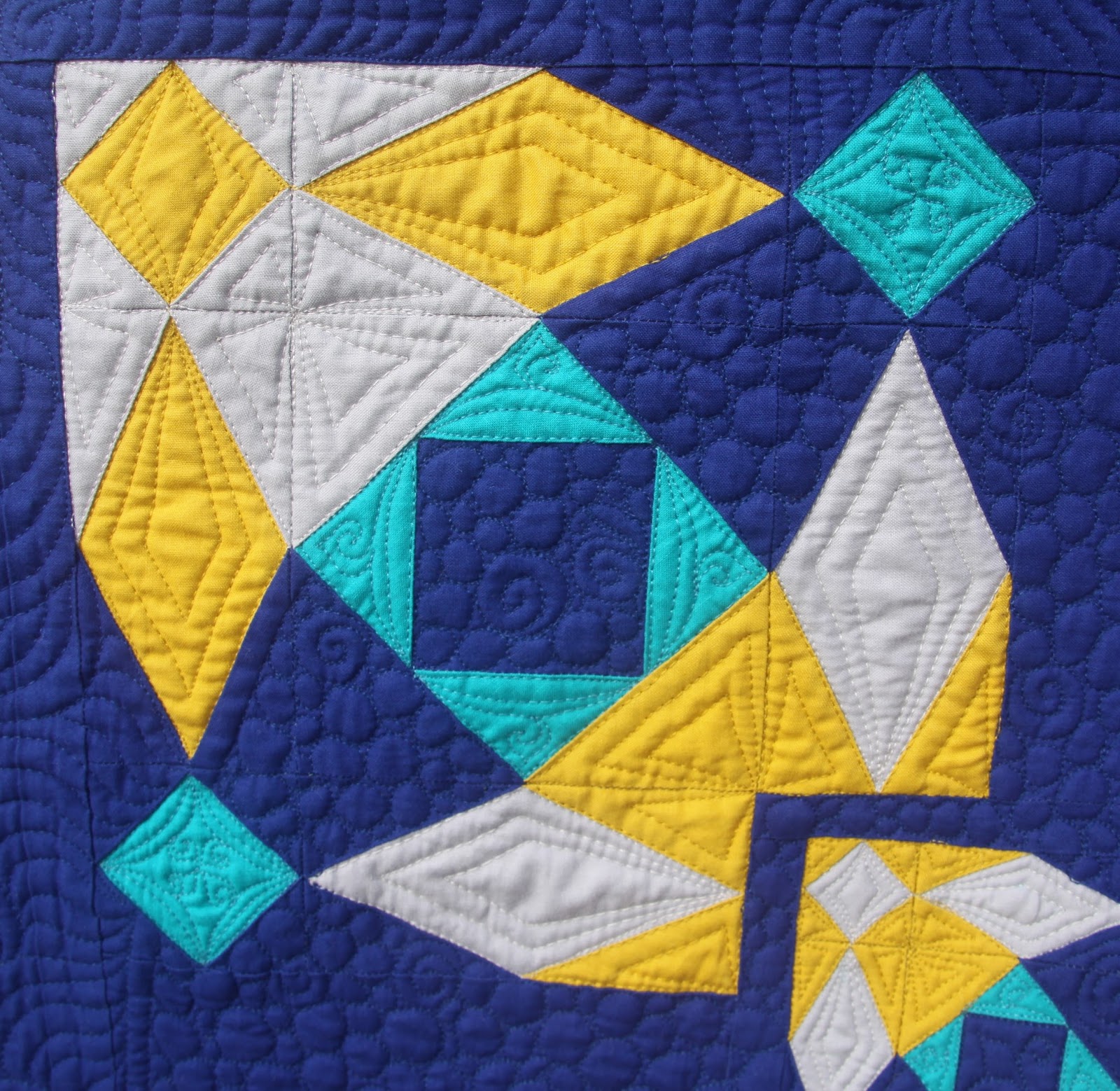 Quilting Mod Four is Greater Than One, A Blue Moon Quilt Group Quilt