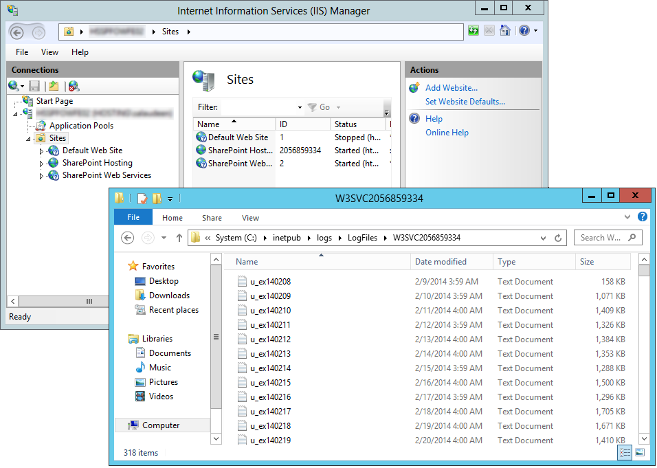 delete iis logs