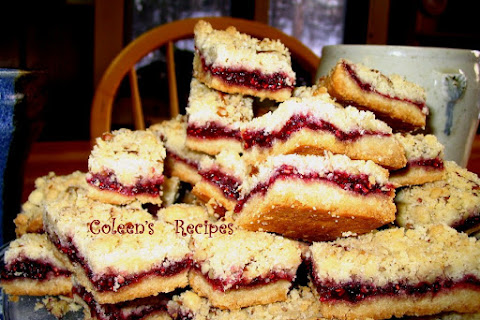 RASBERRY SHORTBREAD BARS