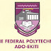 Federal Poly, Ado-Ekiti 2016/2017 Undergraduates Admission Screening Reg. Deadline Extended