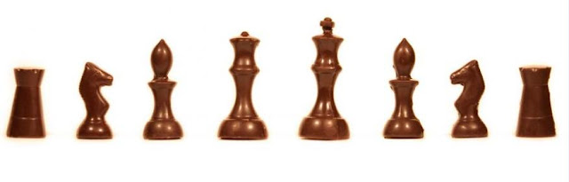 Jeu d'échecs en chocolat