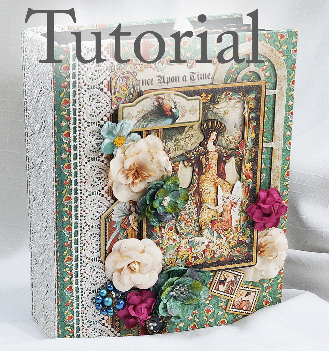Terry's Scrapbooks Graphic 45 Enchanted Forest Mini Album Tutorial.