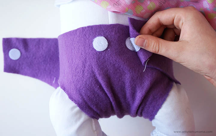 Free No-Sew Baby Doll Diaper Pattern for Baby's First Air Baby