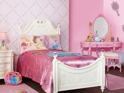 decoración de dormitorio disney princesa