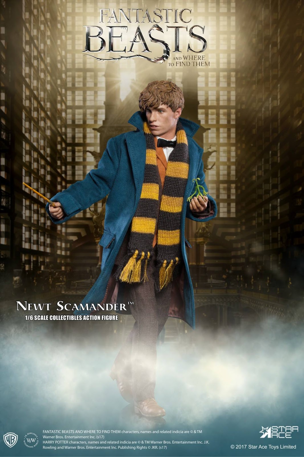 Star Ace Fantastic Beasts Newt Scamander Blue Jacket loose 1/6th scale 