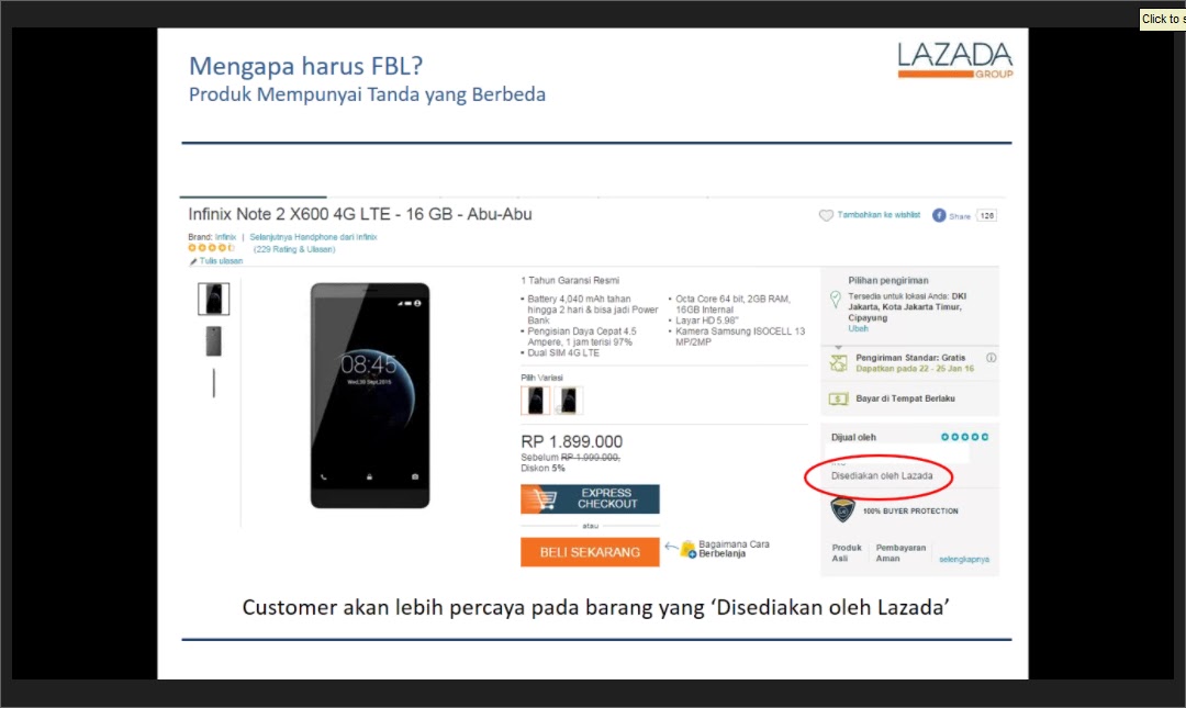 Raja Marketplace: Sharing Materi Pelatihan Lazada