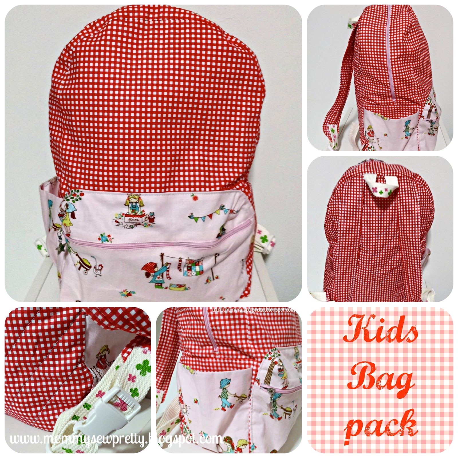 mommy sew pretty Kids Bag Pack