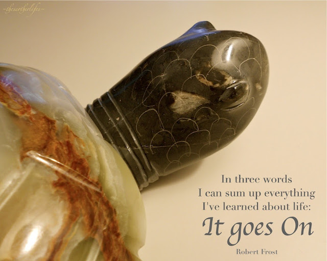 In three words I can sum up everything I've learned about life: it goes on. - Robert Frost