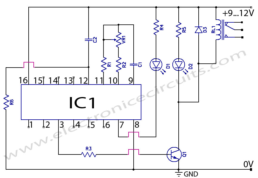 1minute to 2 Hour Timer circuits(cd4060) - Electronic Circuit Collection