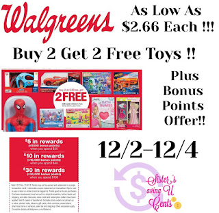 walgreens buy 2 get 2 free toys 2018