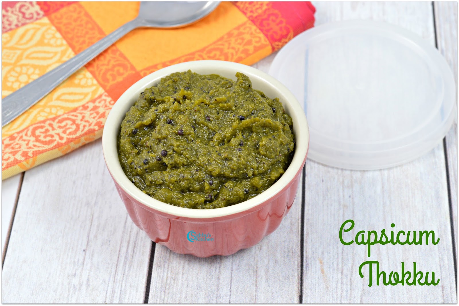 Capsicum Thokku Recipe Subbus Kitchen